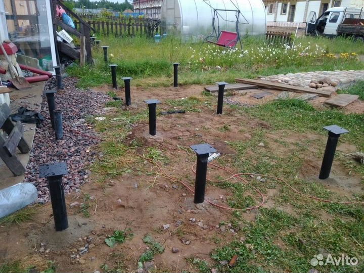 Фундамент на винтовых сваях Винтовые сваи под ключ