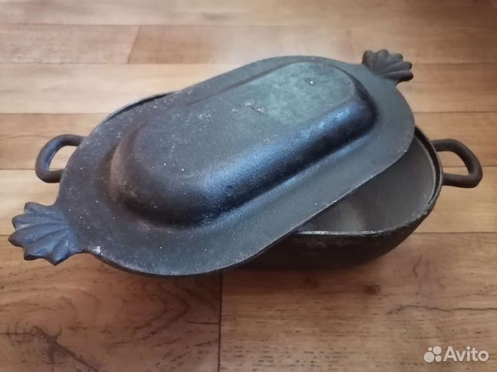 Утятница чугунная Винтаж