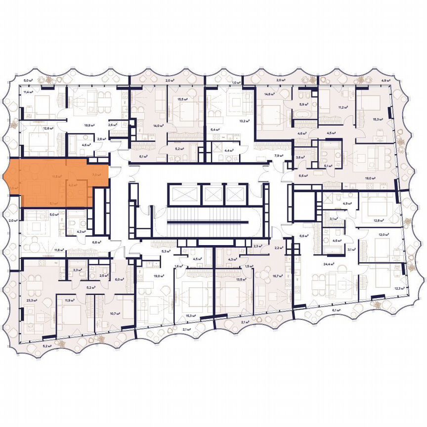 1-к. квартира, 28,8 м², 4/24 эт.