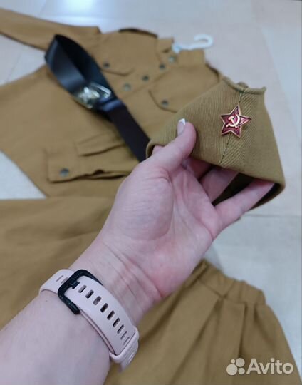 Костюм военный для девочки лет 4-6
