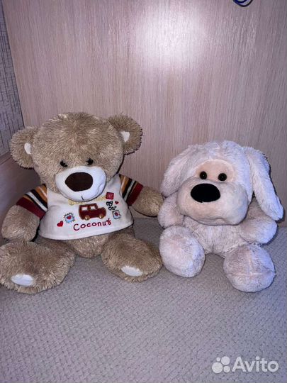 Мягкие игрушки Плюшевый медведь,собака
