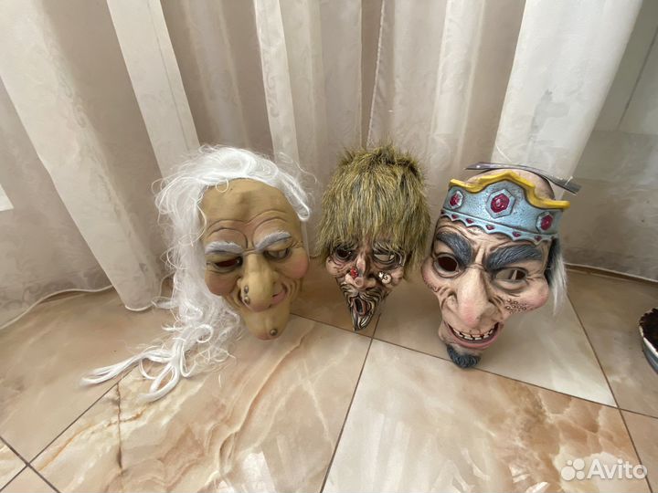 Маски для хеллоуин, сказочных постановок
