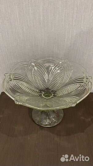 Ваза для фруктов на ножке СССР