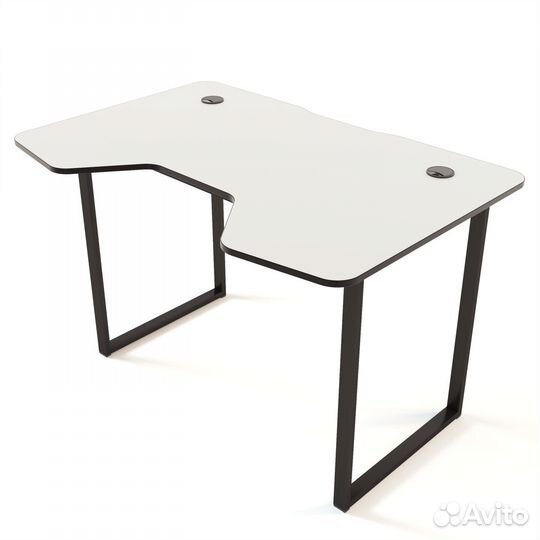 Стол компьютерный игровой Loft белый