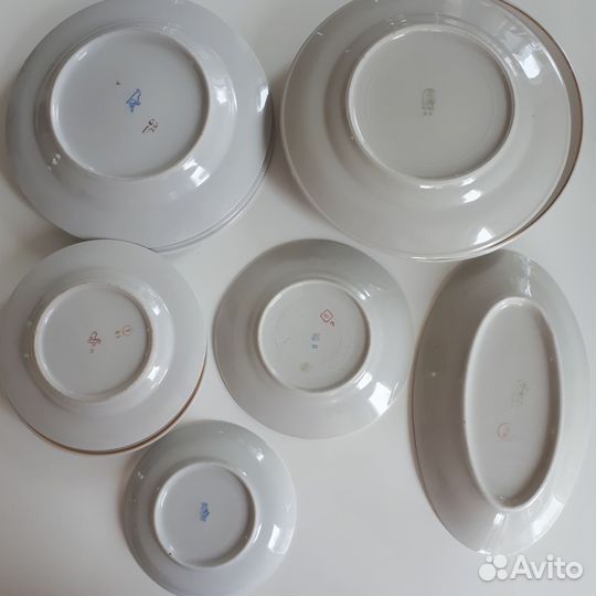 Тарелки СССР мейсеновский букет,дулево,рига