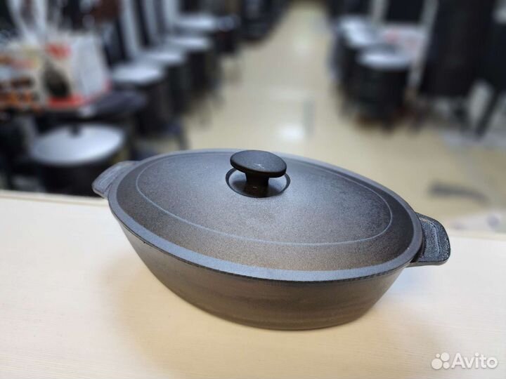 Гусятница чугунная 6л