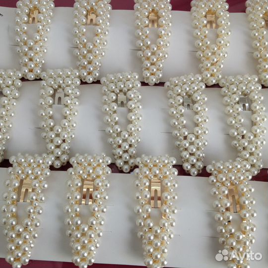 Продаю Заколки с бусинами, заколки с жемчугом