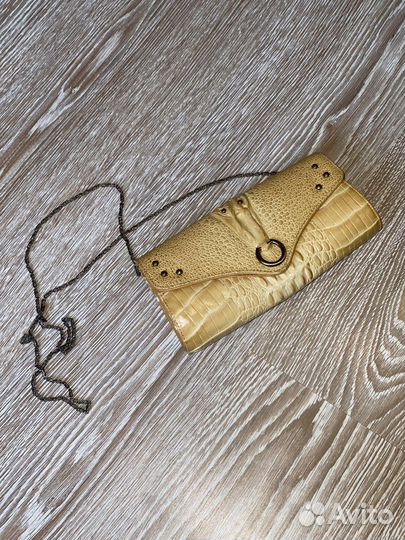 Винтажный клатч под крокодила