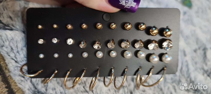 Серьги гвоздики