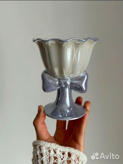 Креманка для мороженного с бантиком