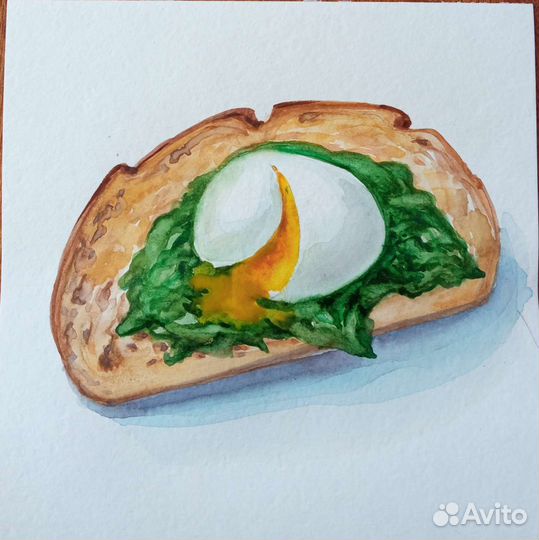 Акварельные картины, изделия из бисера