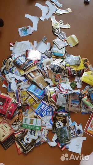 Коллекция этикеток с бутылок разных годов