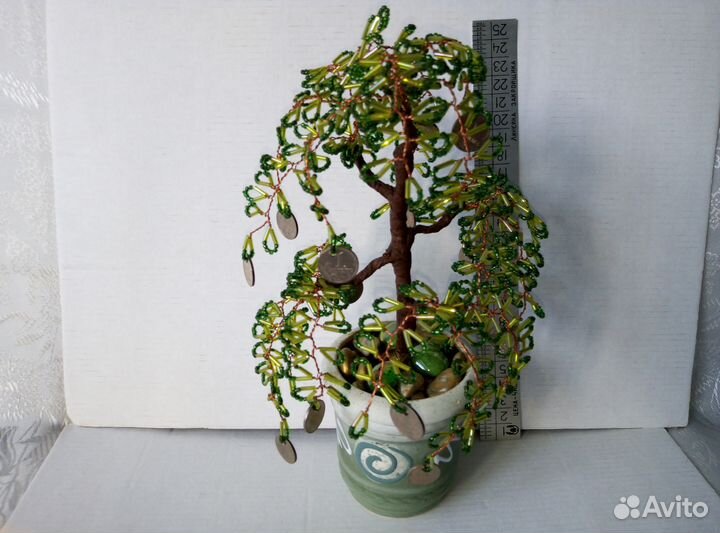 Денежное дерево из бисера