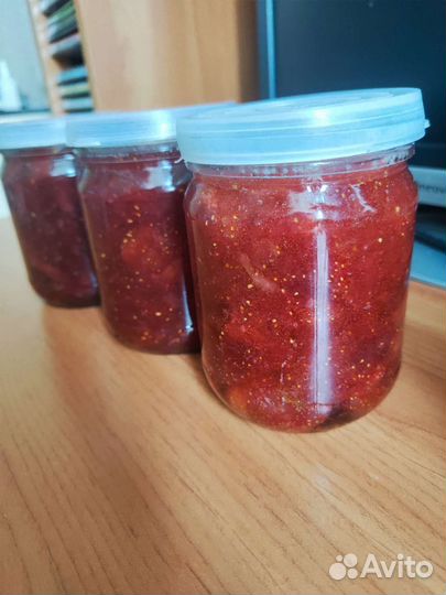 Малиновое варенье не вареное и клубничное