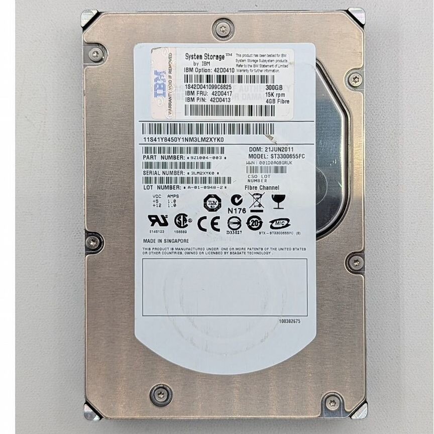 [ST3300655FC] Жесткий Диск 42d0410, 42d0417, 42d041