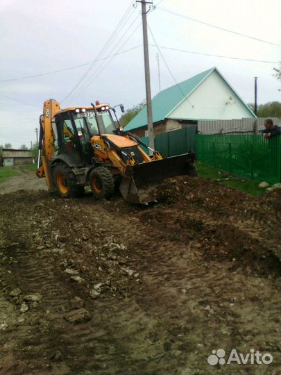 Копка фундамента, шамбо, водопровод. Сваи