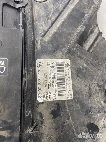 Фары мерседес 222 2016г