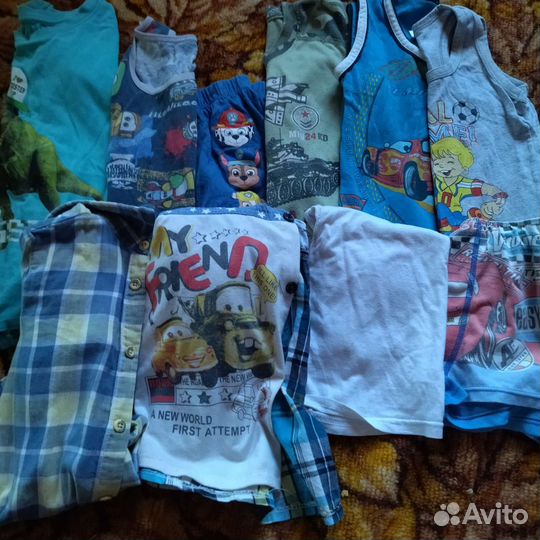 Детские вещи большой пакет на мальчика 104,110