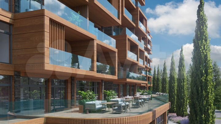 1-к. апартаменты, 57,5 м², 6/8 эт.
