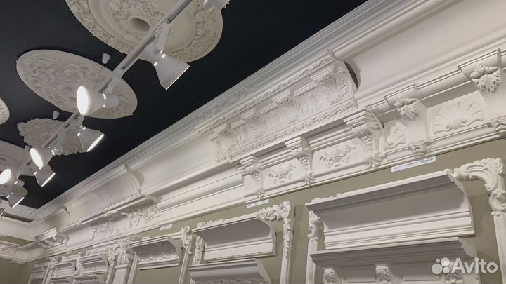 Гипсовые обои Wallcrusta. Лепнина из гипса