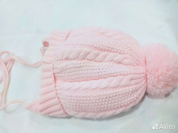 Шапочка зимняя для новорожденных