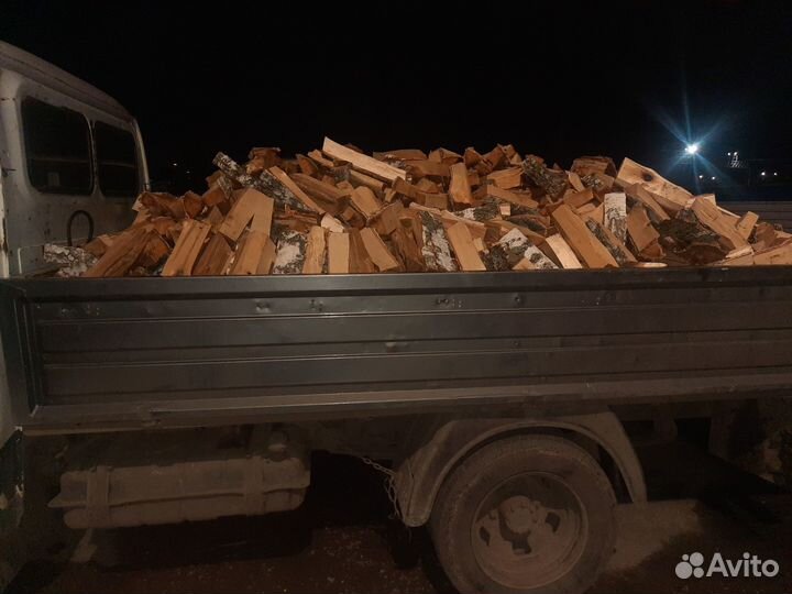 Дрова березовые колотые мешками