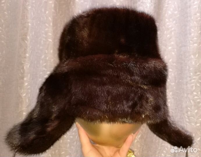 Мужская шапка норковая