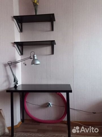 Полка настенная и стол IKEA черная