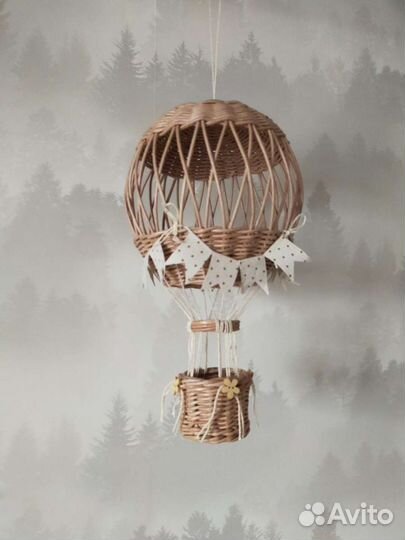 Плетёный воздушный шар на заказ