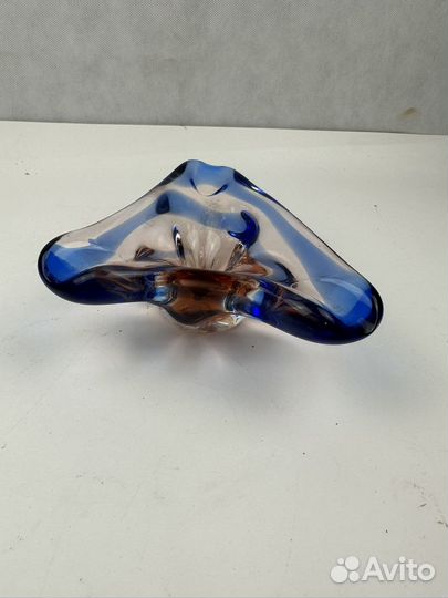 Вазочка цветное стекло СССР