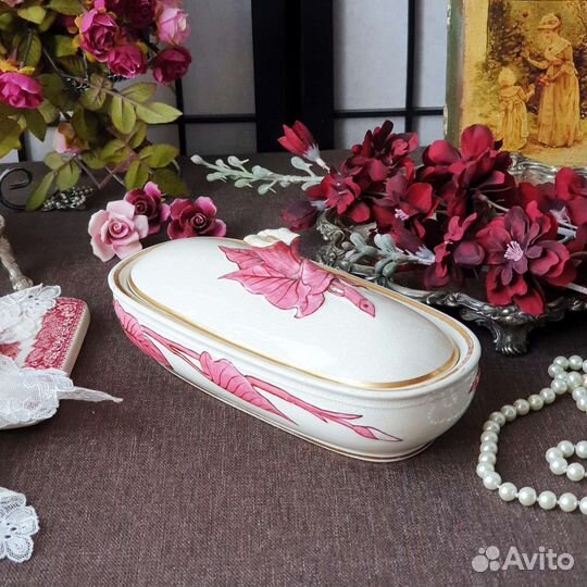 1877год Антикварный футляр/шкатулка, Англия