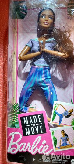 Кукла барби barbie йога негретянка афро mtm
