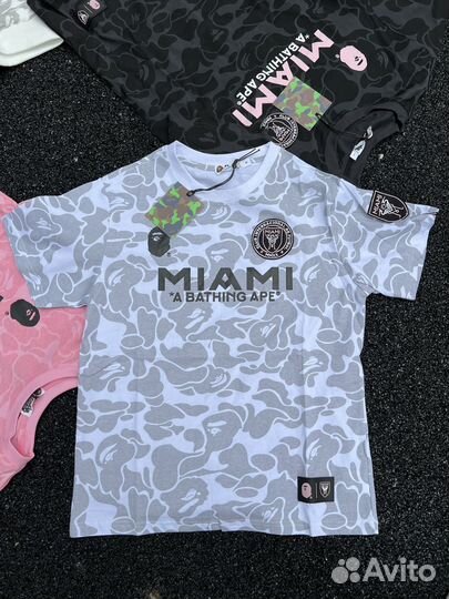 Футболка bape x Inter miami все цвета