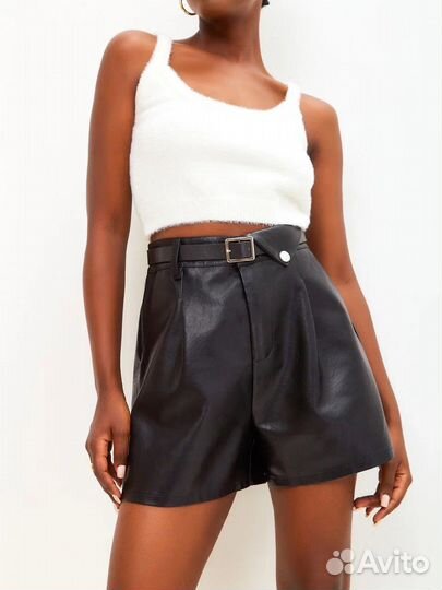 Шорты женские кожаные 42р