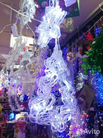 Новогодняя гирлянда фигурная