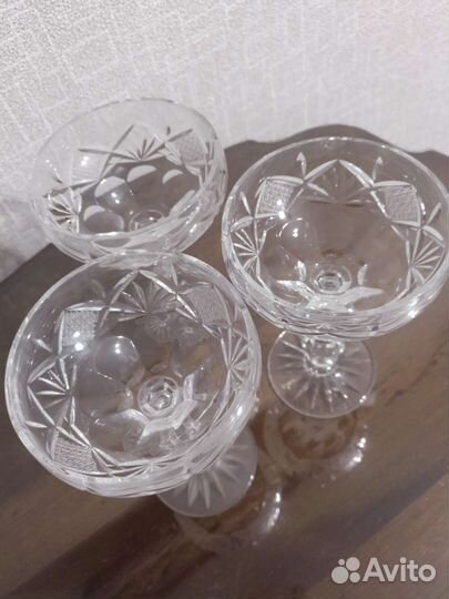 Креманки хрустальные -3 шт