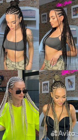 Косы с канекалоном, брейды, афрокосы,де дреды