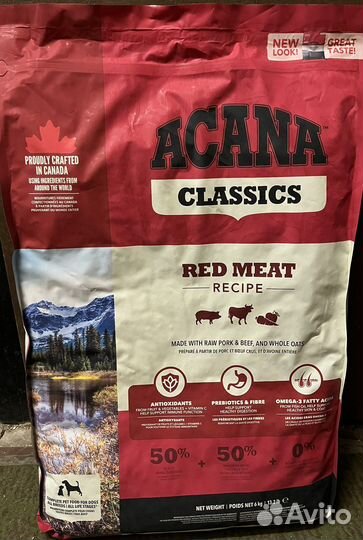 Корм для собак Acana Classics Red Meat, 6 кг