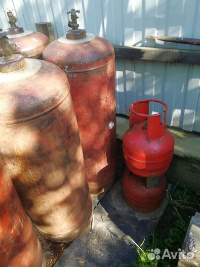 Баллоны газовый на 50 и 5 л с газом