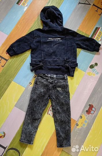 Комплект Gulliver 98 для мальчика джинцы и кофта