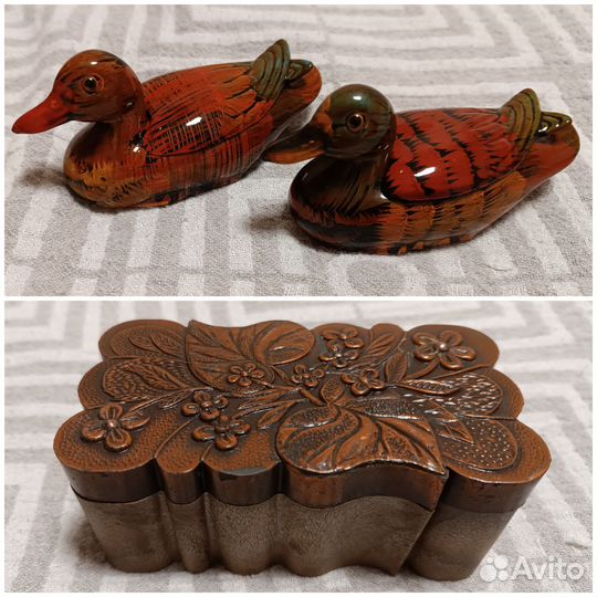 Шкатулки уточка и селезень СССР