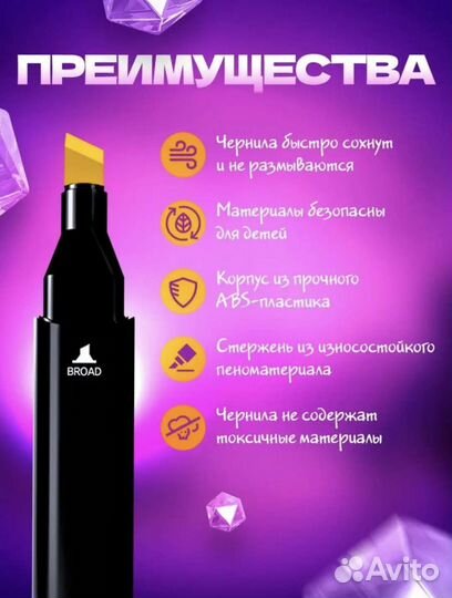 Набор маркеров 80 штук новый