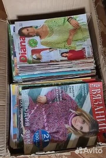 Журналы для вязания в коробке