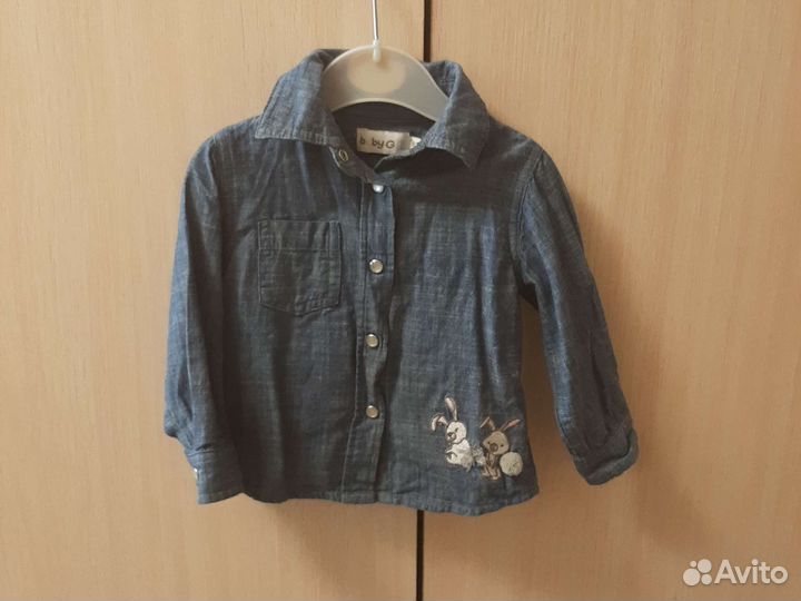 Джинсовая рубашка 80