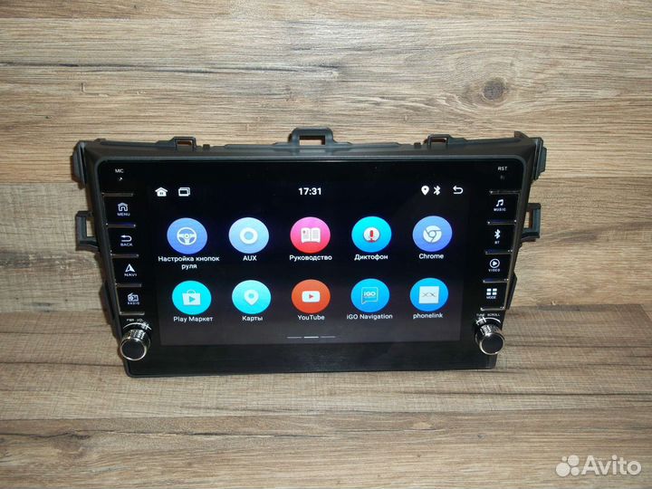 Магнитола Toyota Corolla Android с крутилками