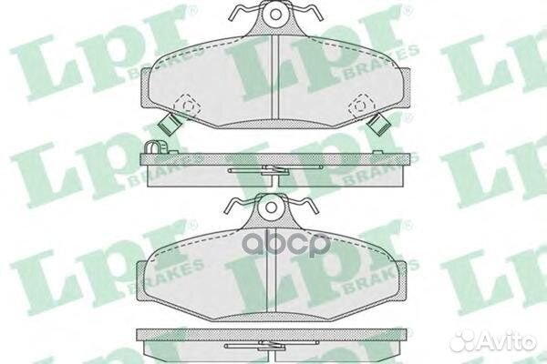 Колодки тормозные ssangyong korando 96/musso 9