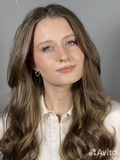 Дневной/вечерний макияж. Легкая укладка