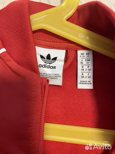 Олимпийка adidas красная
