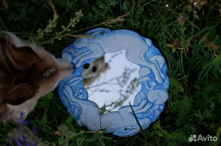 Зеркало гипс домашний декор