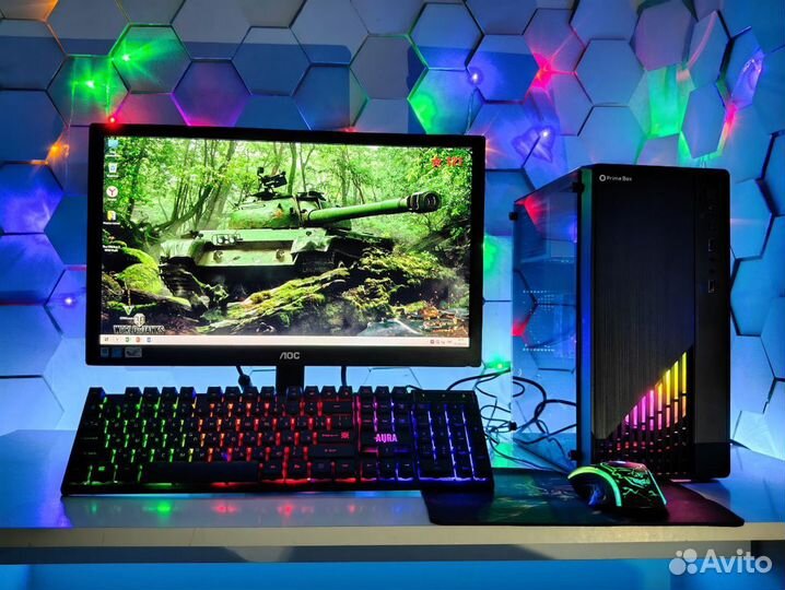 Компьютер+ монитор + клавиатура + мышь